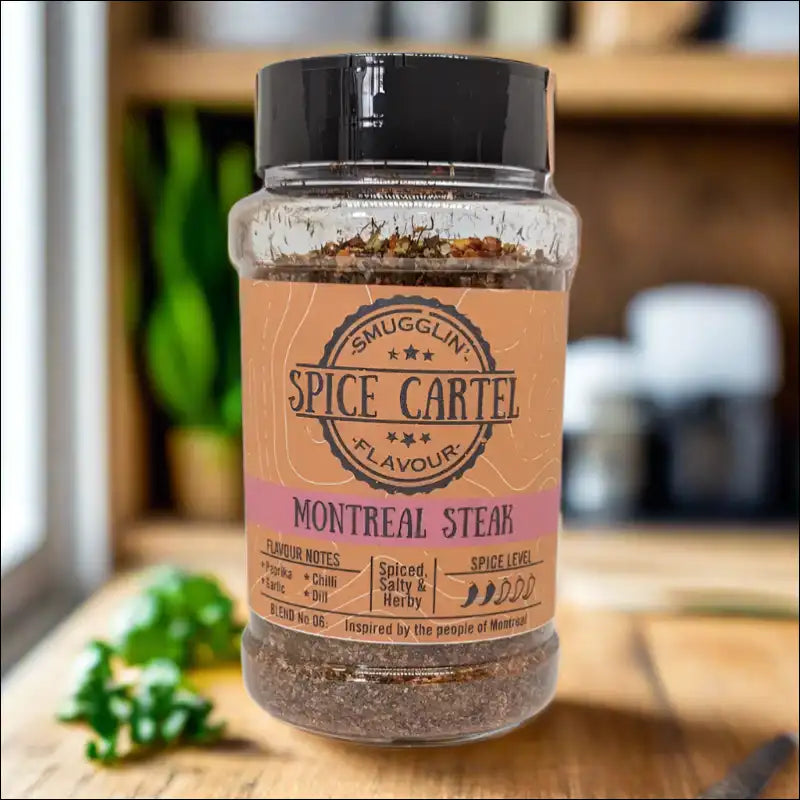 240g Montreal Steak Seasoning Shaker Jar On Wooden Table