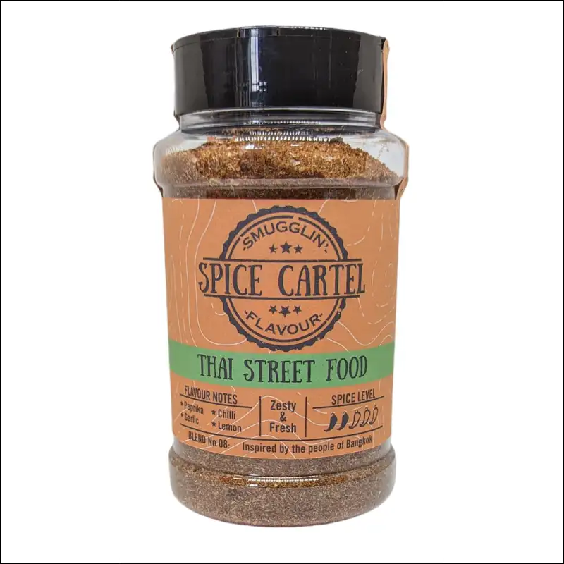 5x Spice Blend Shaker From Spice Cartel For Bbq On White Surface