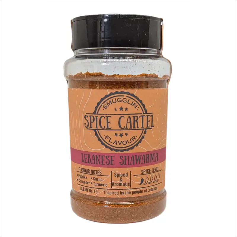 Spice Blend Shakers From Spice Cartels For Bbq On White Surface - 5x 240g Collection