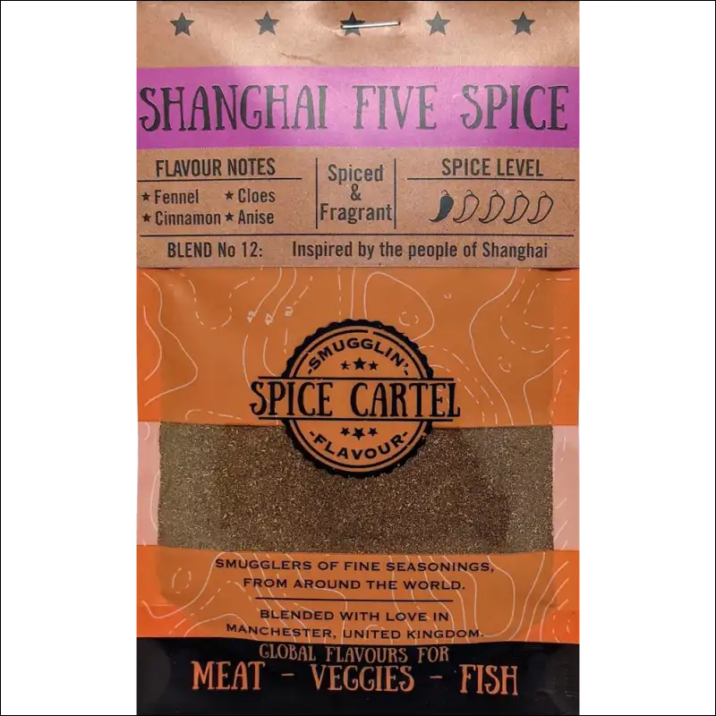 Close-up Of Asian Street Food Spice Gift Box Bag Labeled With Star Anise And Black Pepper