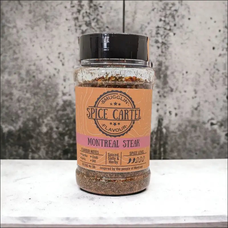 Montreal Steak 240g Shaker By Spice Cartels Montreal On Table