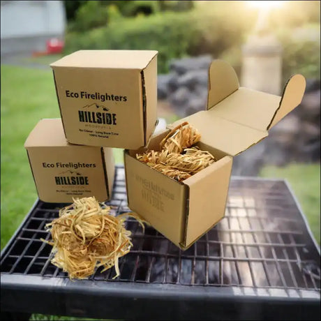 Natural Wood Wool Firelighters Pack Of 30 For Eco-friendly Lighting Solutions