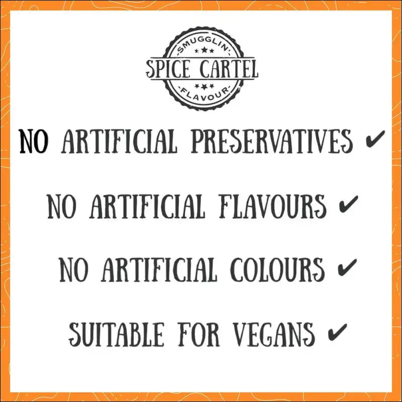 Tandoori Spice Blend Label, ’no Artificial Flavors’ With a Flower On Punjabi Rub 240g Shaker