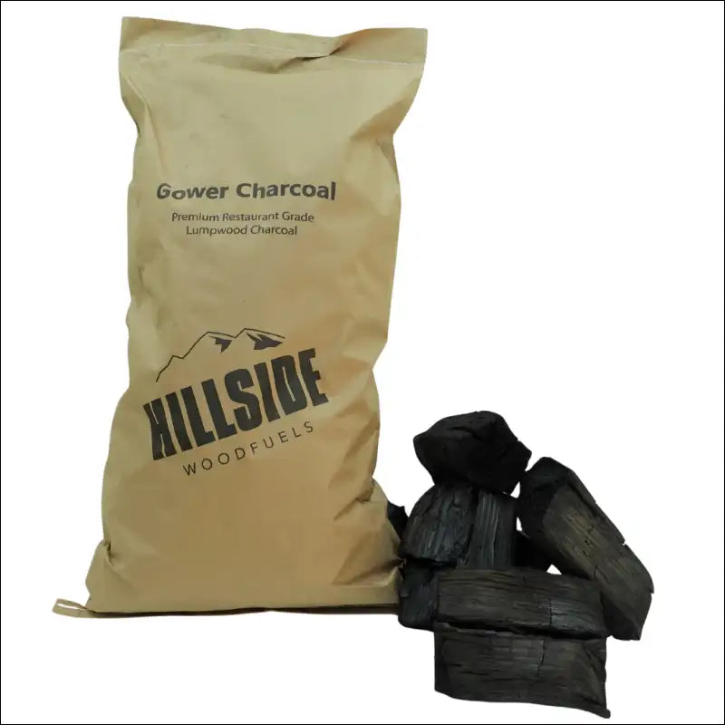 Bag Of Restaurant Grade Lumpwood Charcoal 3kg From Hillside Woodfuels With Charcoal Pieces