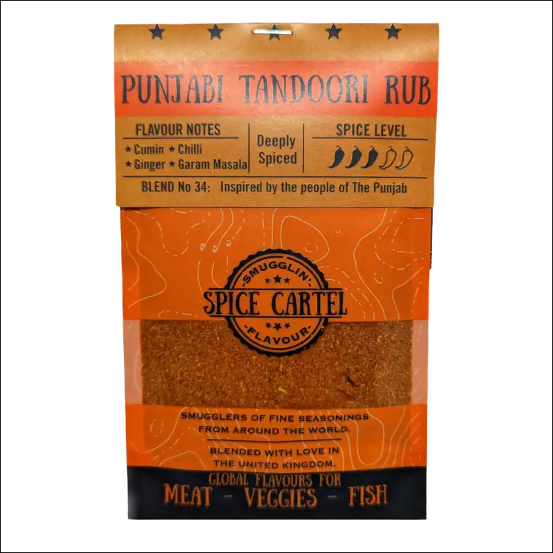 Spice Cartel’s Tandoori Spice Blend In Resealable Pouch With Peanut And Almond Flavors