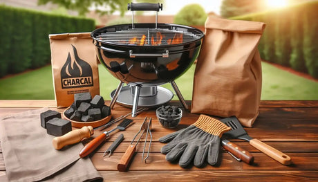 Portable Charcoal Grill With Visible Flames, Featured In ’grill Seekers’ Article.