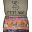 Asian Street Food Spice Gift Box With Star Anise And Black Pepper Flavors