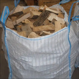 Kiln Dried Logs In Builders Bag Filled With Premium Wood Chips For Efficient Burning