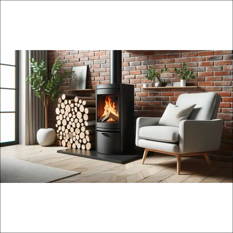 Kiln Dried Logs In Builders Bags Placed In Front Of a Cozy Fireplace