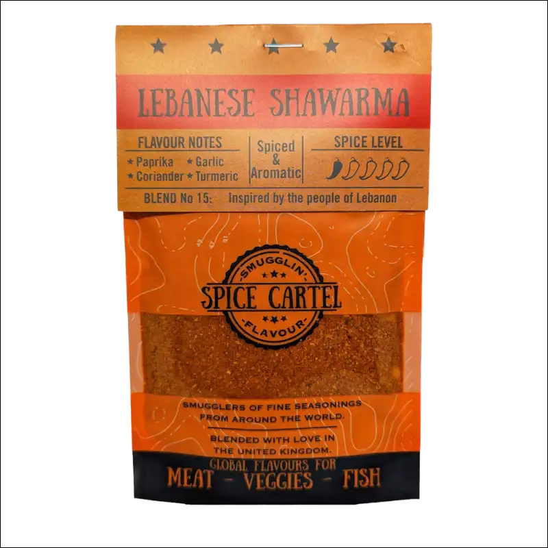 Lebanese Shawarma Spice Blend Bag By Spice Cartel For Authentic Tasting Shawarma