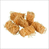 Close-up Of Natural Wood Wool From Eco-firelighters (pack Of 30) On White Surface
