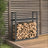 Solid Pine Wood Firewood Rack Filled With Logs For Easy Storage And Rustic Décor