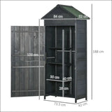 Dimensions Of Wooden Garden Outdoor Storage & Shed, Ideal For Grilling Equipment Storage